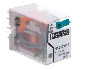 Przekaźnik przemysłowy 4P 6A 24V DC REL-IR4/LDP- 24DC/4X21 2903677 /10szt./