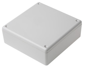 Obudowa ABS szerokość zew. 125 mm długość zew. 125 mm wys. zew. 45 mm RS PRO Biały