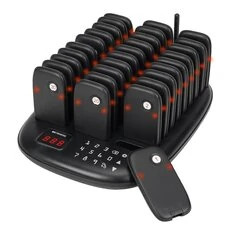 System pagerów restauracyjnych Retekess TD175 TD175S TD175P 10/16/30 sztuk Zasięg 1000 m Zestaw 30 pagerów Wibracja, miganie, sy