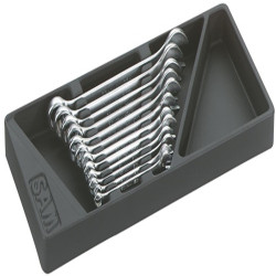 Zestaw kluczy płasko-oczkowych Zestaw kluczy trzpieniowych SAM 6 → 17 mm 12 szt. Stal chromowo-wanadowa