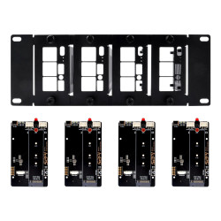 2U 10" Rack Mount with 4x PCIe NVMe Boards for DeskPi RackMate