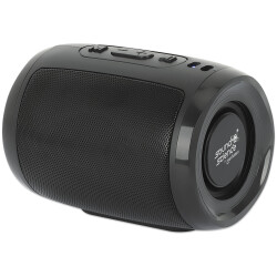 Manhattan 166669 Mini Boombox Bluetooth Speaker, Integrated Controls Microphone