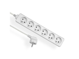 Przedłużacz mieszkaniowy 6 gniazd z uziemieniem 3m ECONOMIC EPS-603 ELGOTECH