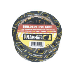 Everbuild 2BUILDBK50 Builders PVC Tape Black 50mm x 33m