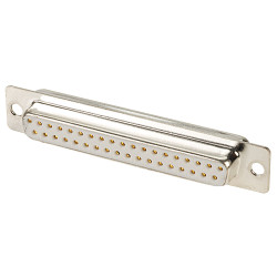 TruConnect 37 Way Solder Lug, D-Type Socket Connector, Turned Pin