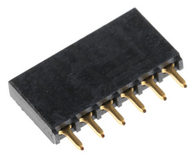 Gniazdo PCB 6 -pinowe raster: 2.54mm typu płytka – płytka Proste Przewlekany