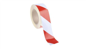 Taśma Odblaskowa, Kolor: Czerwony/Biały, 50Mm X 25M, Rs Pro