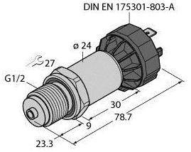 Turck Przetworniki ciśnienia 1 szt. PT100R-2008-I2-DA91/X