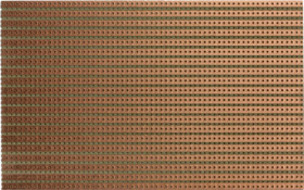 Perforated strip board, 160 x 100 mm, pitch 5.08 mm, single sided, FR2 hard paper, Cu 35 µm, 711-5