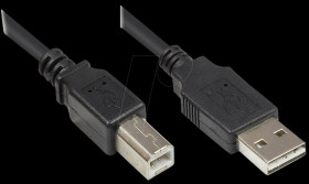 2510-EU03 USB 2.0 EASY male A &gt; male B, black, 3m