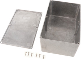 Aluminum die cast enclosure, (L x W x H) 188 x 120 x 82 mm, natural, IP54, 1590E