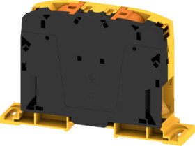 Through terminal block, push-in connection, 150 mm², 309 A, 8 kV, black/yellow, 2728790000