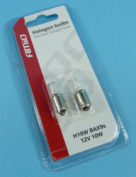 BAX-9S 12V/10W 2szt ŻARÓWKA BAGNET.