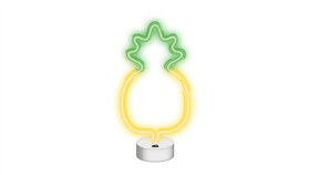 Neon Na Podstawce Led Ananas Żółto Zielony Nne05 Neolia