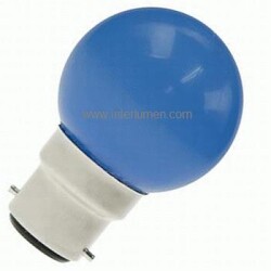 B22d 230V P45 1,0W LED niebieska ChRL