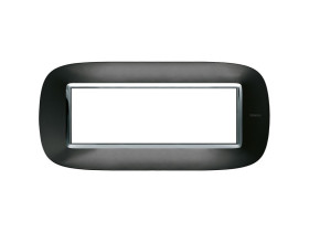 AXOLUTE Ramka 1 pojedyncza owalna 6 modułowa AXOLUTE antracyt HB4806XS LEGRAND