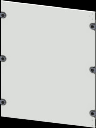Aperture, square, sheet steel, (W x H x D) 600 x 600 x 10 mm, light gray, 8PQ2060-6BA01