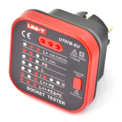 Tester gniazdek sieciowych 230V RCD - UNI-T UT07B-EU