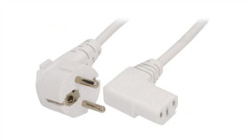 Kabel: 3X1mm2, 1M, 10A, 250V Lt-322+511 H05vv-F 3X1.0 Wht 1M
