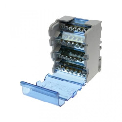 Modułowy blok rozdzielczy 100A materiał PA66, klasa V0, TH-35 na szynę DIN NBD 4-07-100A