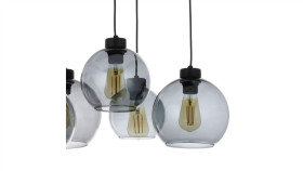 Lampa Sufitowa Perugia 4Xgu10 + 1Xled Czarna Lp-0703/4C Bk Light Prestige