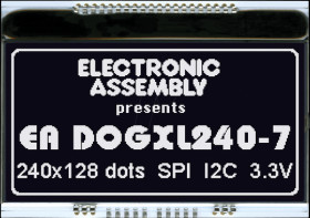 EA DOGXL240S-7 Graphic module with display RAM, 84 x 42.9 mm, 240 x 128 dots, b