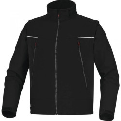 Bluza softshell z poliestru i elastanu, 3 warstwy laminowane ORSA, kolor: czarny, rozmiar: XL / ORSANOXG
