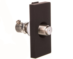 TouchMe Moduł 1/2 gniazdo antenowe SAT czarne TM905B