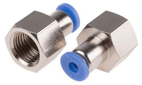 Adapter gwintowany prosty gwint – rura, 10 barów