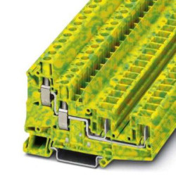 Listwa zaciskowa modułowa z uziemieniem 24 → 8 AWG żyły: 4 Zielony/żółty Wtykowe, śruba Phoenix Contact