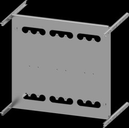Mounting plate, metal, (L x W x H x D) 600 x 600 x 500 x 400 mm, for 3VA23 (400A), 3VA24 (630A), 3 pole, fixed installation, 8PQ