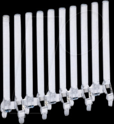 12721010 Light guide, 1x10-fold, ø 3 mm, planar, straight