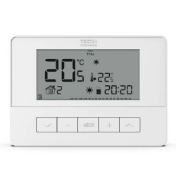TECH T-4.1 - Regulator pokojowy przewodowy dwustanowy kolor biały