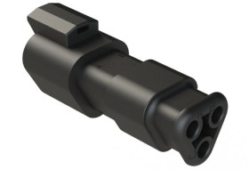 Złącze kabla 3-pinowe Amphenol Industrial 2-rzędowe Męski 13A AT Połączenie zagniatane Gniazdo