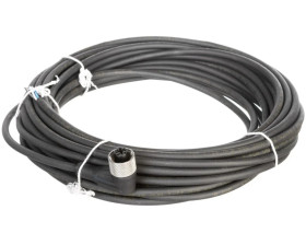 Złącze żeńskie M12 kątowe 4-pinowe kabel 10m PUR XZCP1241L10