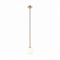 Lampa wisząca biały szklany klosz ARCTURUS kolor złoty na G9 - P0574-01F-F7AA Zuma Line
