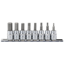 Draper Expert 16285 3/8&quot; Sq. Dr. Hexagonal Socket Bit Set (8 Piece)