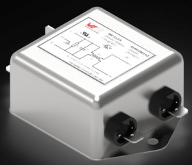 Line filter, 50 to 60 Hz, 12 A, 250 V (DC), 250 VAC, 2.2 mH, faston plug 6.3 mm, 810912012