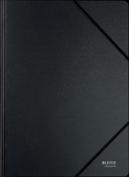 39080095 Folder with elastic bands, A4, Recycle, black