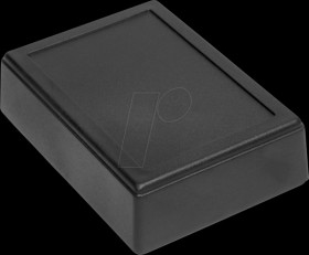 Industrial housing, 109 x 79 x 32 mm, black