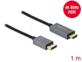 85928 Active DisplayPort 1.4 to HDMI Cable 4K 60 Hz (HDR) 1 m