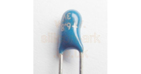 6.8uF 3 Volt miniature Tantalum Bead Capacitor