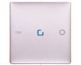 VALENA LIFE Plakietka łącznika ze wskaźnikiem aluminium 755042