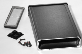 Aluminum RF enclosure, (L x W x H) 120 x 104 x 55 mm, natural, IP54, 1457N1601E