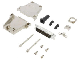 DTZF-LJSRG-44MHSL D-Sub HD męskie proste lutowanie na przewód UNC 4-40 PIN 44