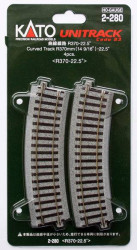 H0 Kato Unitrack 2-280 Tor- łuk 4 szt.