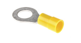 Zacisk oczkowy rozmiar przewodu 6mm² Ø , M8 izolowany średnica wew 8.4mm Żółty RS PRO