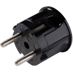 Martin Kaiser 517/sw Safety L-Shape Plug 250V Black IP20 Re-connectable Type F