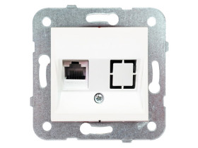 KARRE Gniazdo pojedyncze komputerowe 1xRJ45 kat. 5e białe 90963632 VIKO PANASONIC