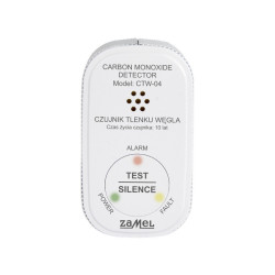 Czujnik tlenku węgla CTW-04 czadu CO2 z wbudowaną baterią litową na 10 lat pracy,...